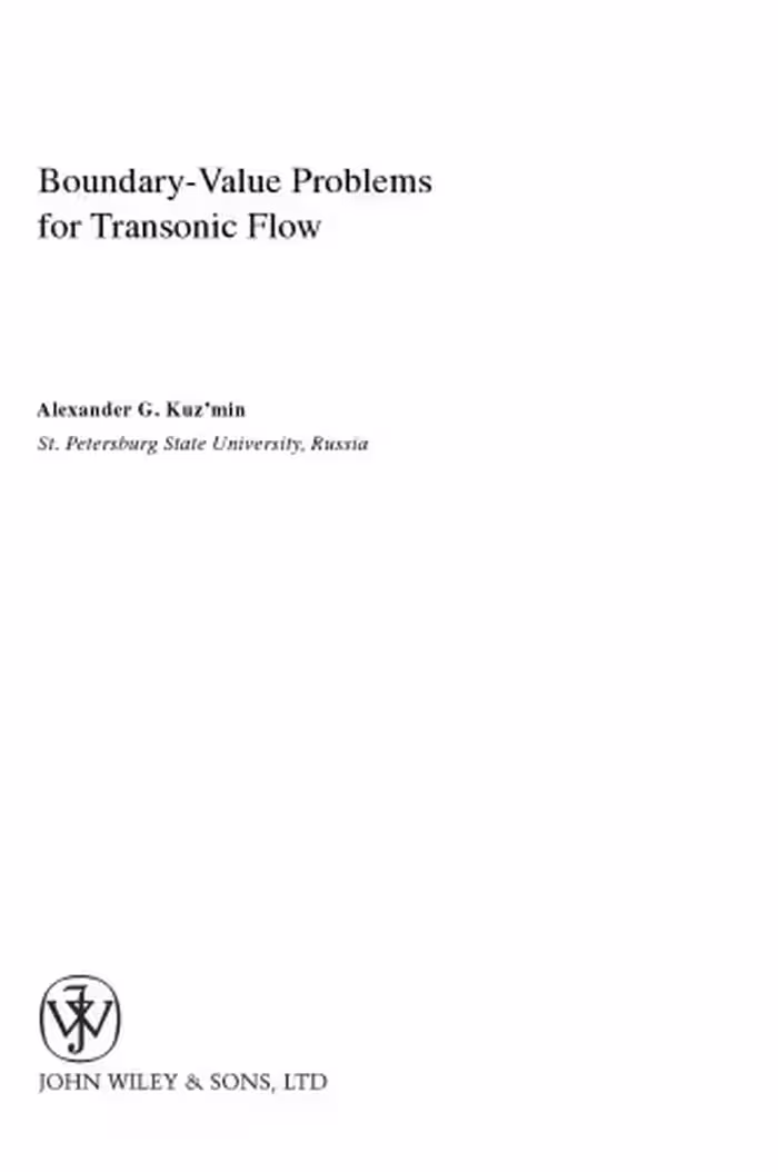 خرید و دانلود نسخه کامل کتاب Boundary Value Problems for Transonic Flow