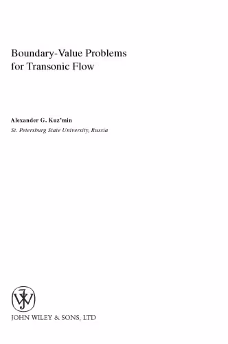 خرید و دانلود نسخه کامل کتاب Boundary Value Problems for Transonic Flow