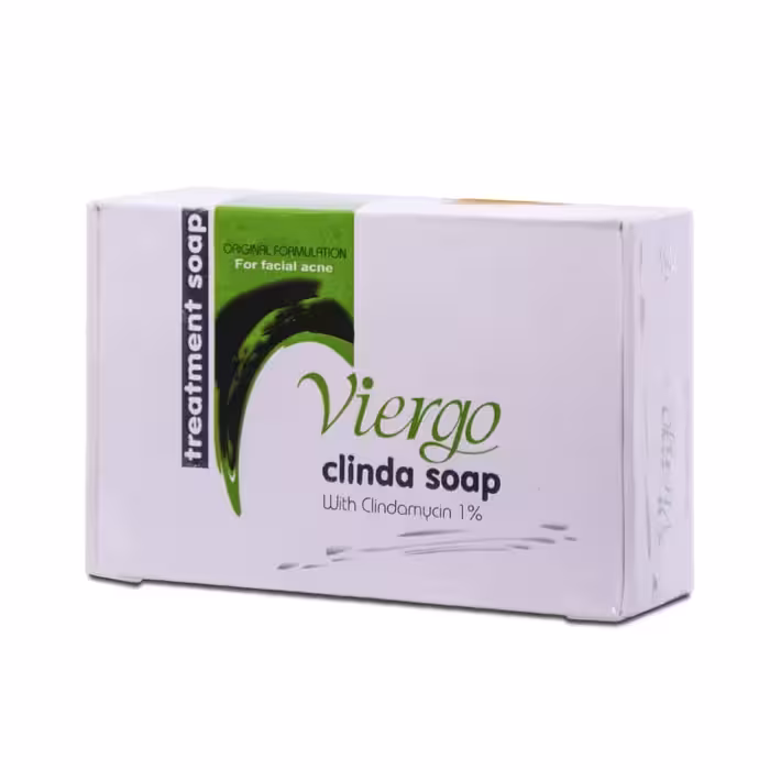 صابون کلیندا ویرگو حاوی ماده موثره کلیندامایسین هیدروکلراید 1%