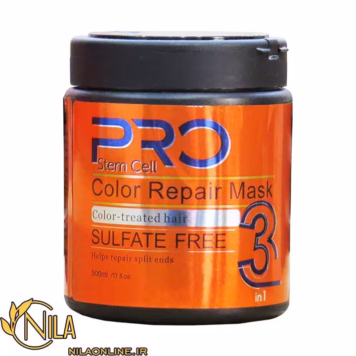 ماسک مو ترمیم کننده 3 در 1 استم سل مخصوص موهای رنگ شده و هایلایت حجم 500 میلی لیتر