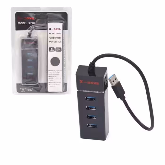 هاب 4 پورت X-NOVA X770 – USB 3.0