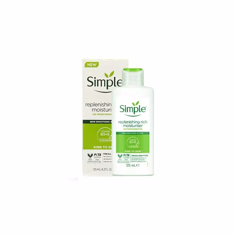 کرم آبرسان و مرطوب کننده سیمپل مدل Replenishing Rich Moisturiser حجم 125 میل