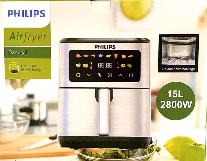 سرخ کن فیلیپس  مدل 9280(دو المنت 15لیتربزرگ)(ضمانت کیفیت کالا)سبدجداشونده، (تولید2025)منو رنگی فول تاچ،ظرفیت سبدپخت مرغ2/400 کیلوگرم