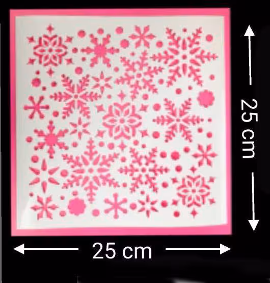 استنسیل بزرگ دونه برف