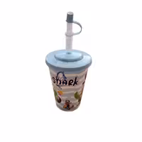 لیوان پلاستیکی نی‌دار برند هوبی لایف ترکیه، مدل Pipette Cup، با حجم 500 میلی‌لیتر و در 4 رنگ مختلف