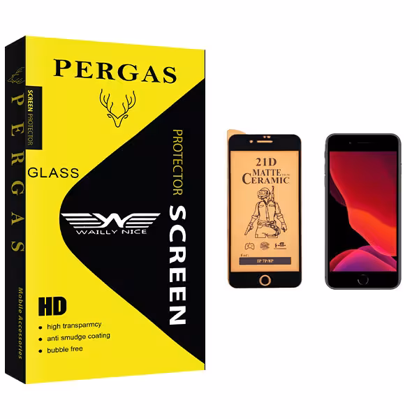 محافظ صفحه نمایش سرامیکی وایلی نایس مدل Pergas Glass مناسب برای گوشی موبایل اپل iPhone 8 Plus