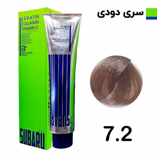 رنگ مو بلوند دودی متوسط سوبارو شماره 72