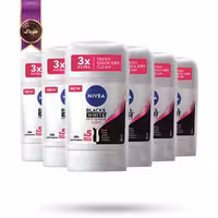 6 عدد مام استیک ضد تعریق زنانه نیوا Nivea مدل تمیز و پاک Invisible Clear حجم 50 میلی‌ لیتر (اورجینال)