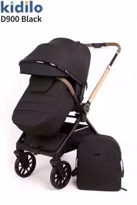 کالسکه کیدیلو kidilo مدل D900 ( دسته دوطرفه و چهار چرخ 360 درجه)