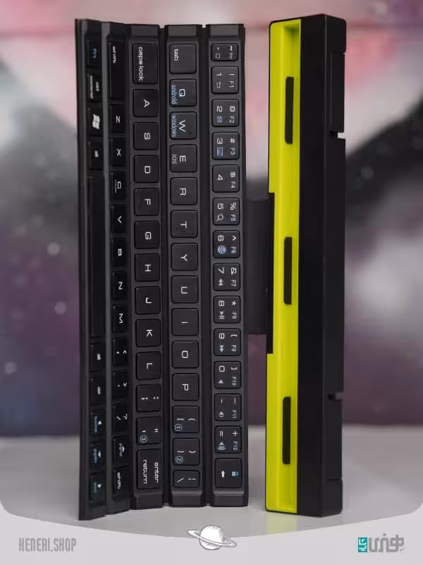 کیبورد mini بلوتوثی تاشو مدل(Portable Mini Folding Bluetooth Keyboard Foldable (R4 Keyboard