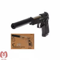 کلت فلزی ایرسافت گان Air Soft Gun مدل  C.19 همراه با خشاب تیر