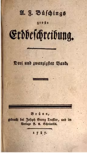 خرید و دانلود نسخه کامل کتاب A. F. Büschings große Erdbeschreibung