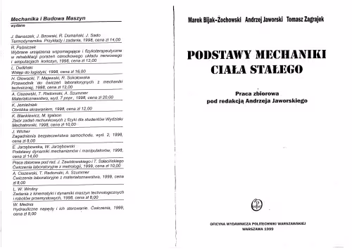 خرید و دانلود نسخه کامل کتاب Podstawy mechaniki ciała stałego