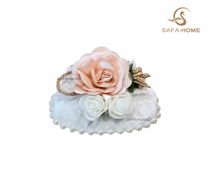 صابون تزیینی مدل عروس طرح دانتل گل برجسته کد 10