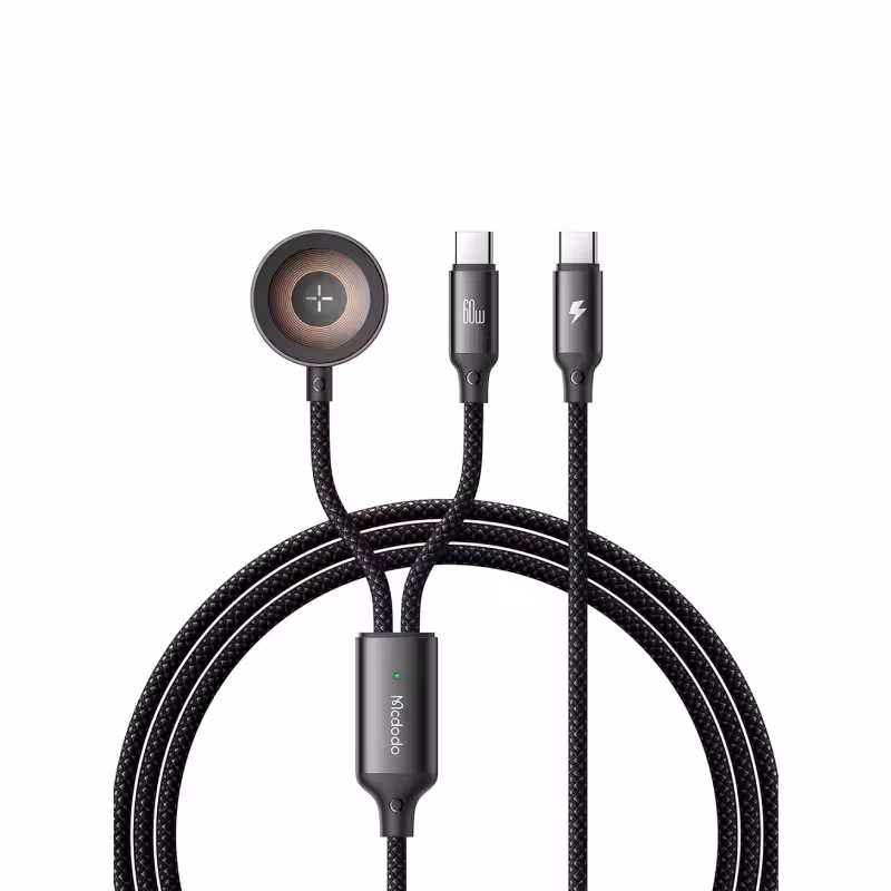 کابل Type-C به Type-C و شارژر اپل واچ مک دودو CA-220 توان 60 وات