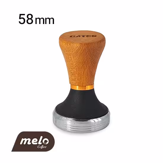 تمپر سایز 58 دسته چوبی گتر (استیل – مشکی)