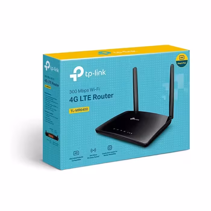 مودم 3G - 4G تی پی لینک وایرلس 4 جی 6400 ا Modem 3G - 4G TP-Link TL-MR6400 Wireless N300 4G LTE

