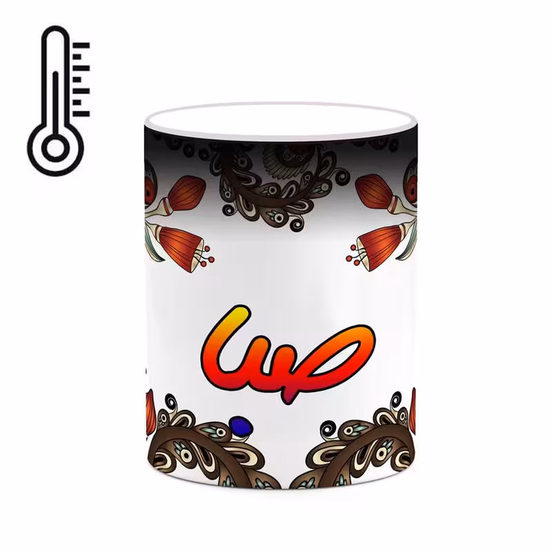 خرید ماگ-لیوان حرارتی   اسم صبا  سنتی گل و بته کد mgh45960