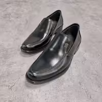 کفش مردانه چرمی مدل 1803 شهپر مشکی بی واسطه نت