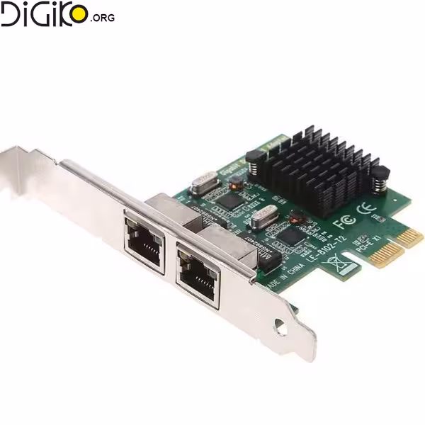 کارت تبدیل PCIE به 2 پورت RG45مینی تک