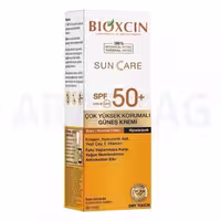 کرم ضد آفتاب بی رنگ بیوکسین  SPF50 مناسب پوست معمولی و خشک حجم 50 میلی