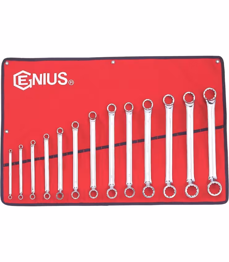سری 13 عددی آچار دو سر رینگ 6تا32 مدل DE-713M جنیوس GENIUS