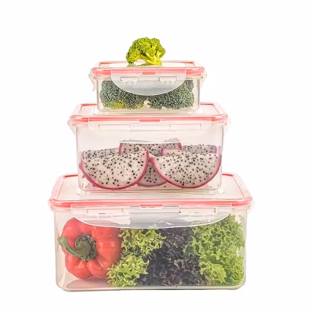 سرویس ظرف فریزری 6 پارچه مستطیل کد 236