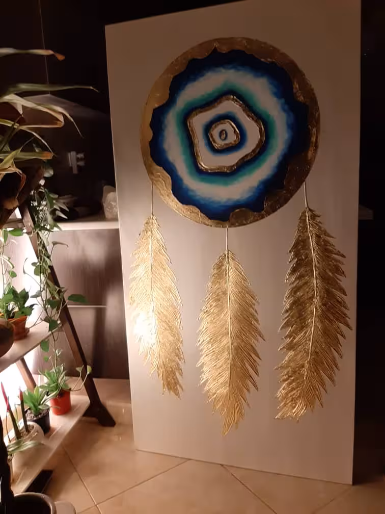 تابلو نقاشی چشم نظر پر مدرن کد 102081