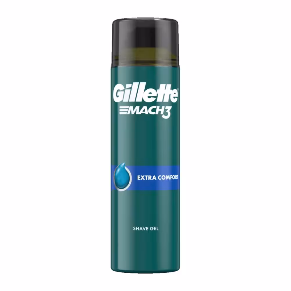ژل شیو ژیلت مچتری اکسترا کامفورت  Gillette Mach3 Extra Comfort Shaving Gel 200ml