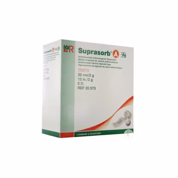 پانسمان نواری آلژینات سوپرازورب نقره دار Suprasorb A  ag