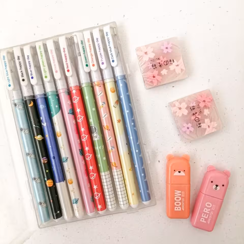 روان نویس هپی دی طرح فضانورد کیفیت عالی پک 10 عددی