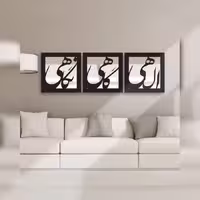 تابلو آیینه 3 تیکه سالی وان