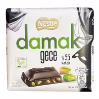 شکلات تلخ با مغزی پسته داماک نستله - 60 گرم