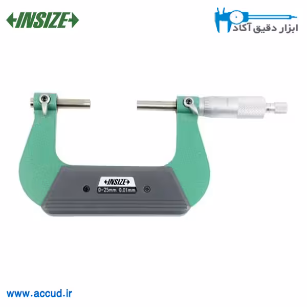 میکرومتر خارج سنج مخصوص گام پیچ 25-0 میلی متر INSIZE (اینسایز) مدل 3291-25