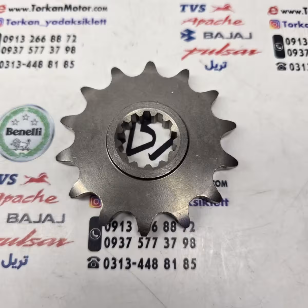 دنده ( طبق ) زنجیر جلو موتور بنلی 300 دوسیلندر و ریس کیفیت درجه 1