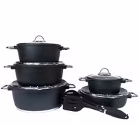 سرویس قابلمه یونیک مونیخ سرمه ای 13 پارچه UN-7638