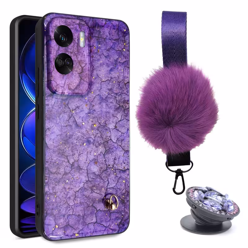 کاور مدل پام پام مناسب برای گوشی موبایل آنر 90 Lite به همراه بند و پایه نگهدارنده | کالا مکس