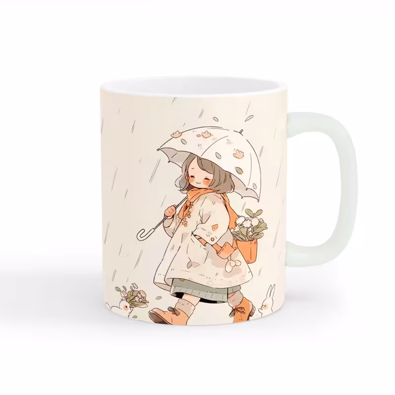 خرید ماگ-لیوان  دخترانه دختر کیوت کد wall-8255