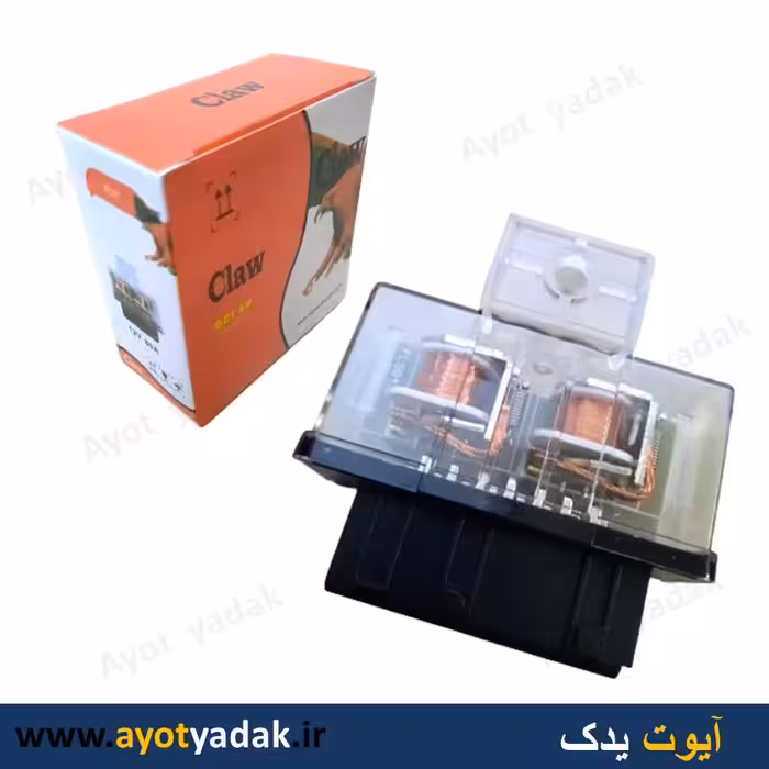 رله دوبل شیشه ای  وارداتی درجه یک برند کلاو- ارسال رایگان-گارانتی شش ماه-قیمت عمده