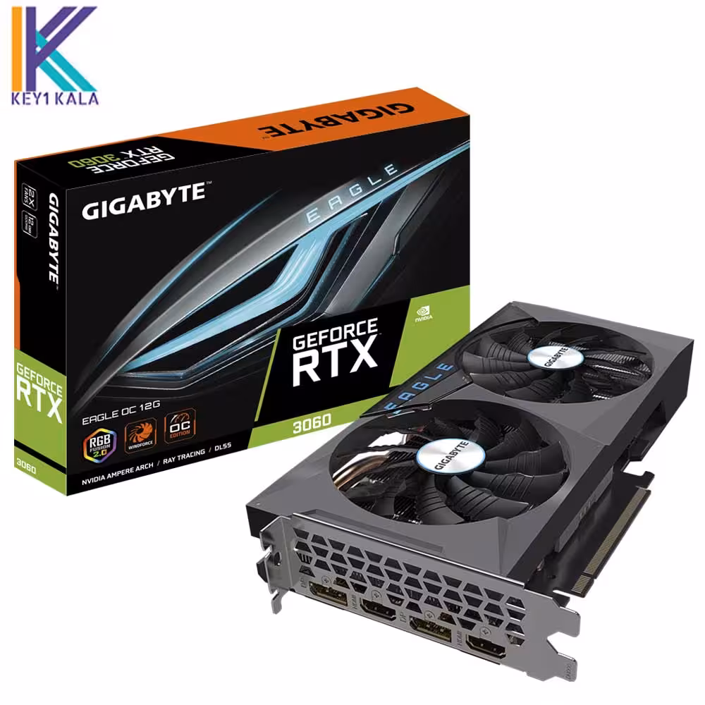 کارت گرافیک GIGABYTE GeForce RTX 3060 EAGLE OC 12G