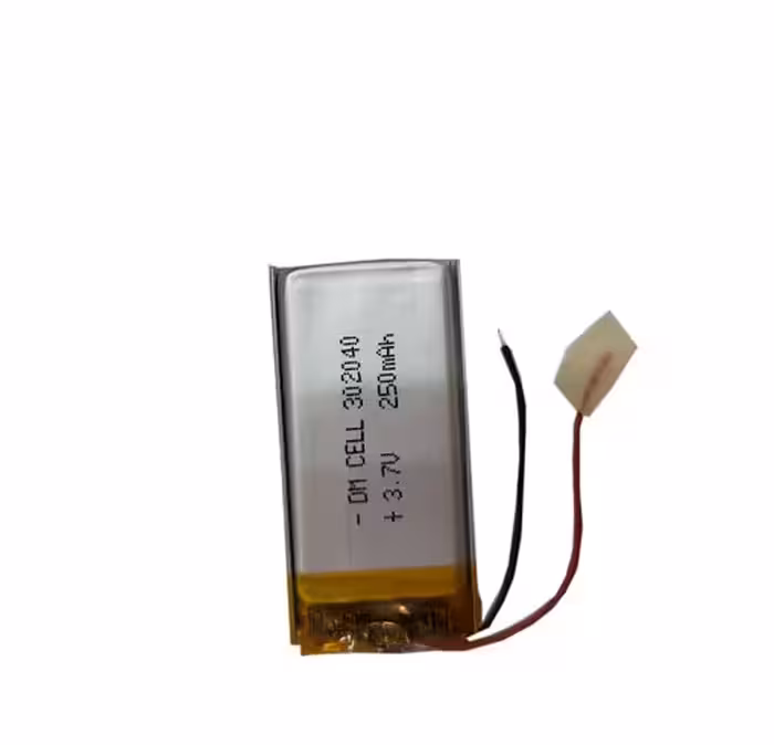 باتری لیتیوم پلیمر 3.7 ولت 250 میلی آمپر 302040