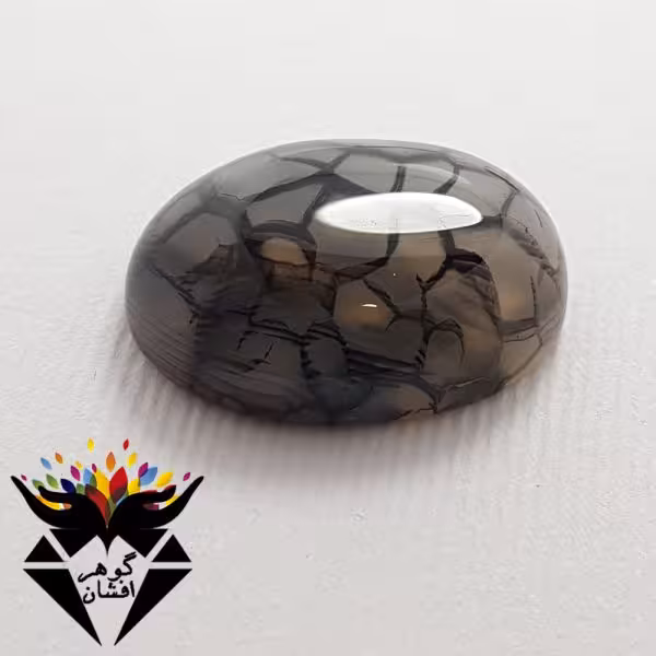 نگین عقیق دراگون اصل خوش طرح کد N_2047