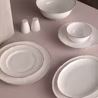 سرویس چینی غذاخوری مادام کوکو 6 نفره 30 پارچه مدل Edmon