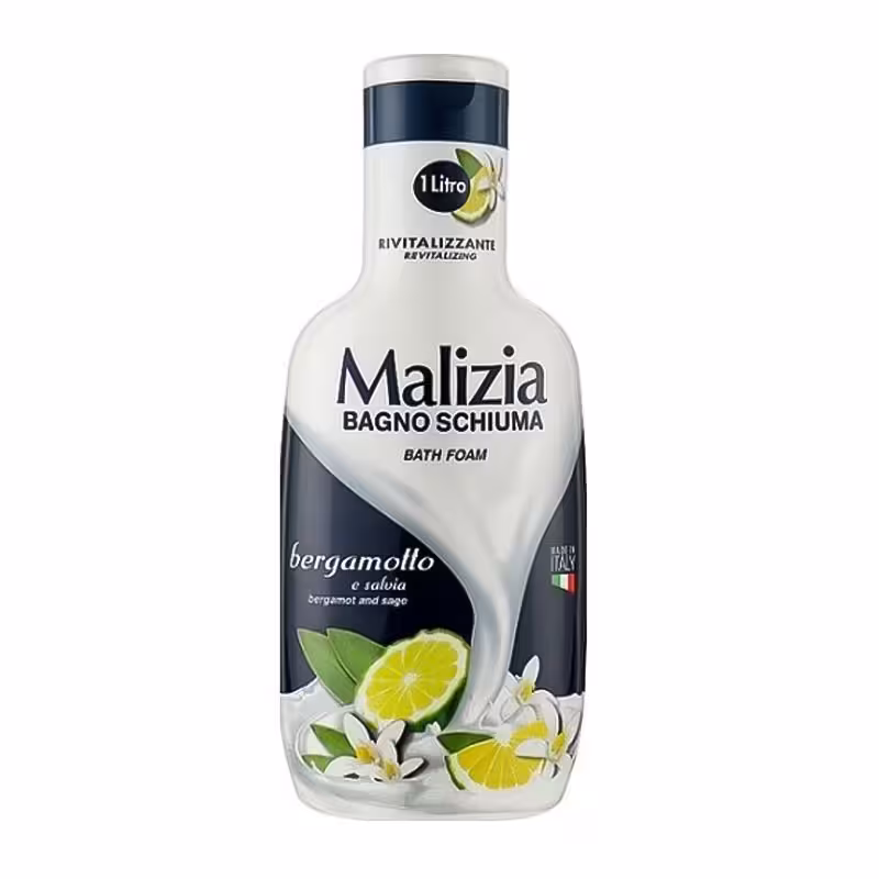 شامپو بدن مالزی Malizia رایحه عصاره لیمو و گل مریم مدل Bango Schiuma حجم 1000ml