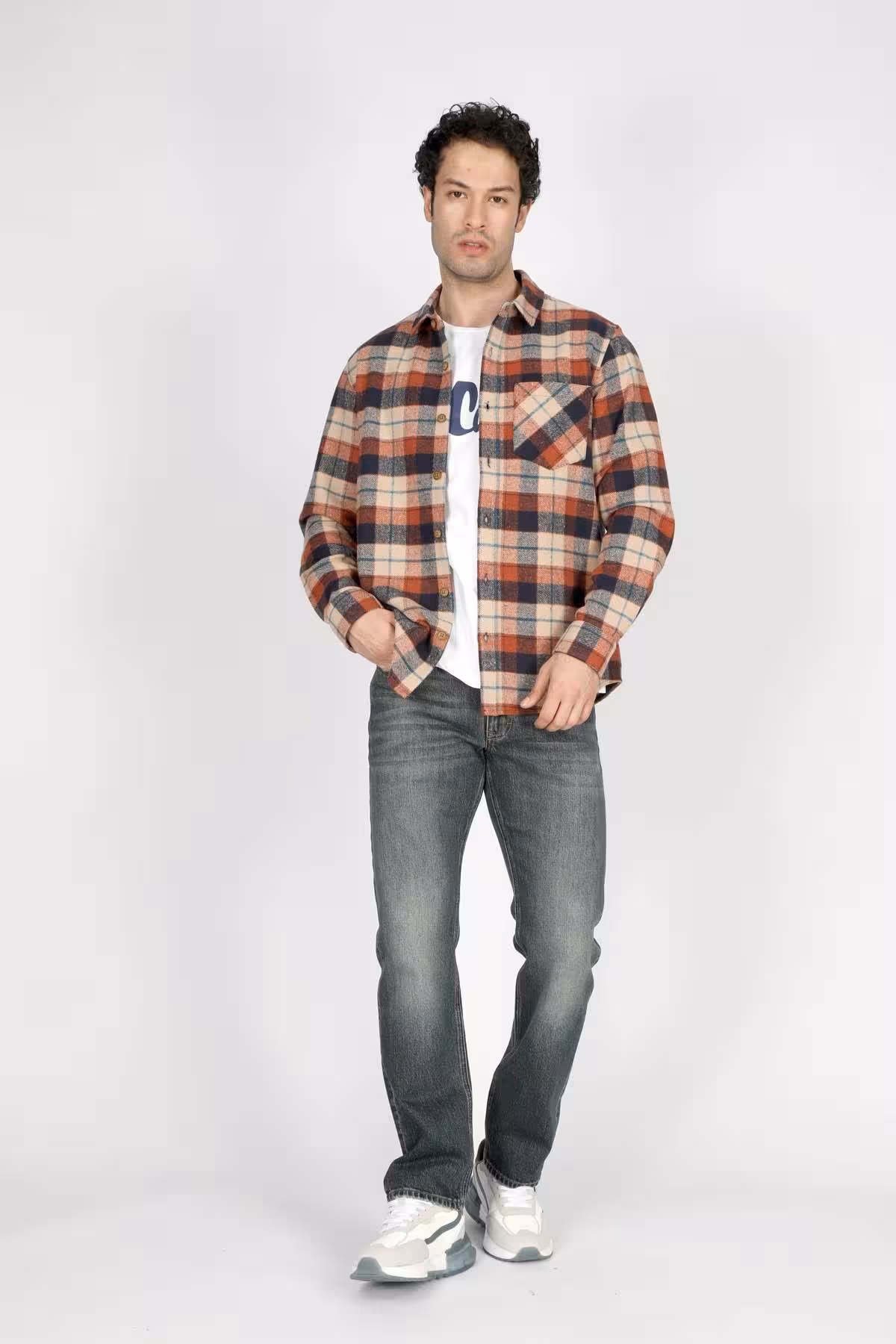 شلوار جین مردانه کمر طبیعی هری برش صاف NEIL JNP STONE GEAN Lee Cooper