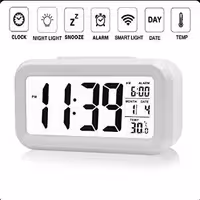 ساعت رومیزی دیجیتال زنگ دار هوشمند مدل TCK-18