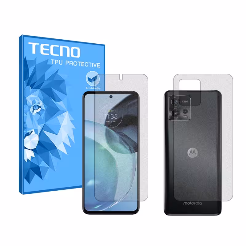 گلس صفحه نمایش و پشت گوشی موتورولا Moto G72 مدل مات برند تکنو کد SS