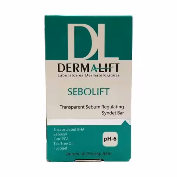 پن شفاف کاهش دهنده چربی پوست درمالیفت مدل Sebolift-حجم 100 گرم