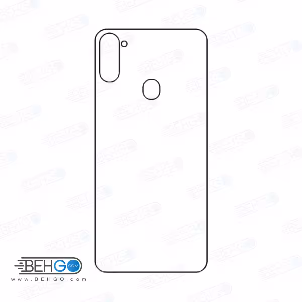 برچسب پشت a11 سامسونگ محافظ پشت رنگی و اکلیلی گوشی Samsung Galaxy A11 Back Protector