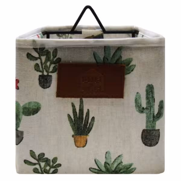 رانگر باکس فلزی آویز مربع 13*13 طرح کاکتوس